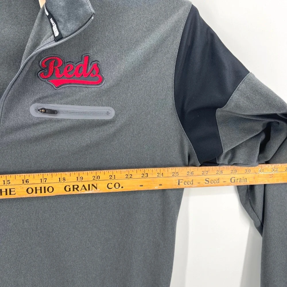 Nike Cincinnati Reds 1/4 Zip Mens XXL Grey MLB Baseball Pullover Training Top